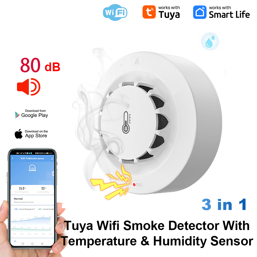 Home Security Wireless - Tuya WiFi Temperature and Humidity Sensor