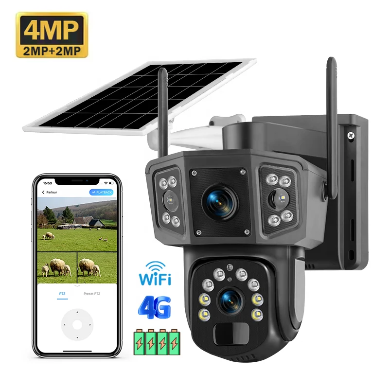 Camera Solar Wireless - 2026 V380 Pro 4MP Wireless PTZ
