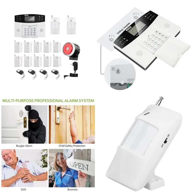 Home Security Wireless - House Burglar Alarm Kit Auto Dial