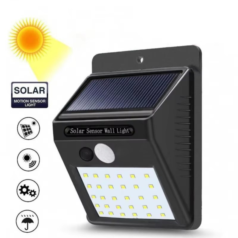 Home Security Yard Sign - 20-40LED Solar Lights Outdoor With 3