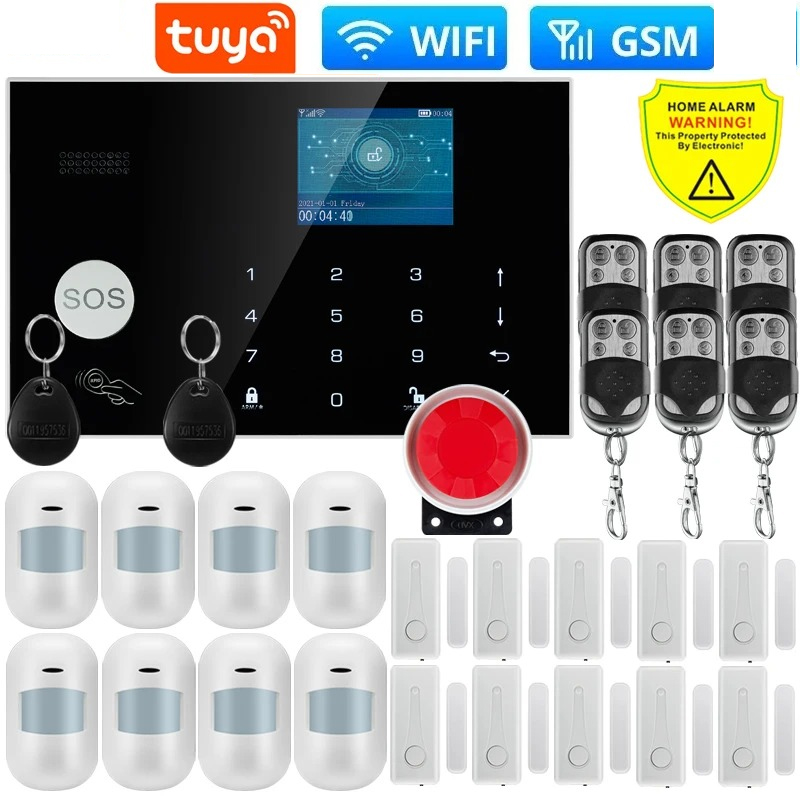Home Security Zones - W7B Wireless Wired Alarm System for