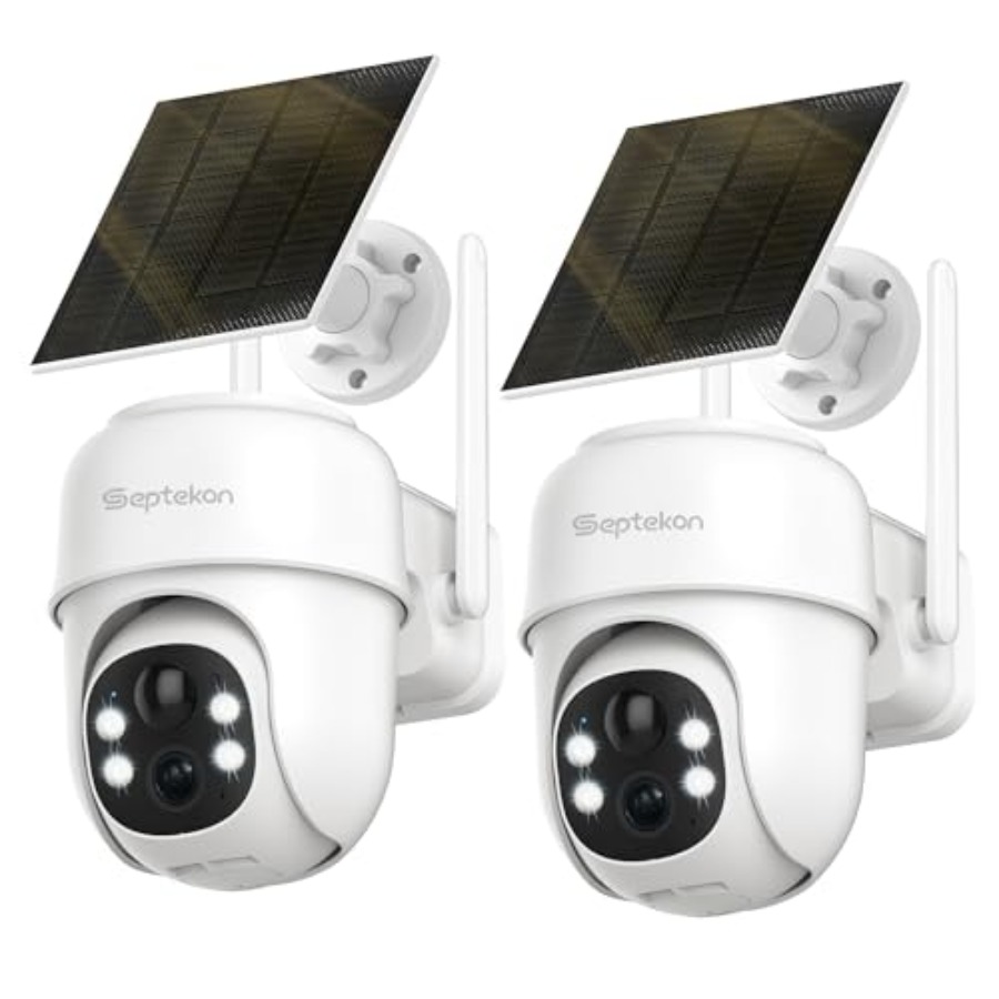 Camera Solar Wireless - 360°PTZ Security Cameras Wireless Outdoor 2
