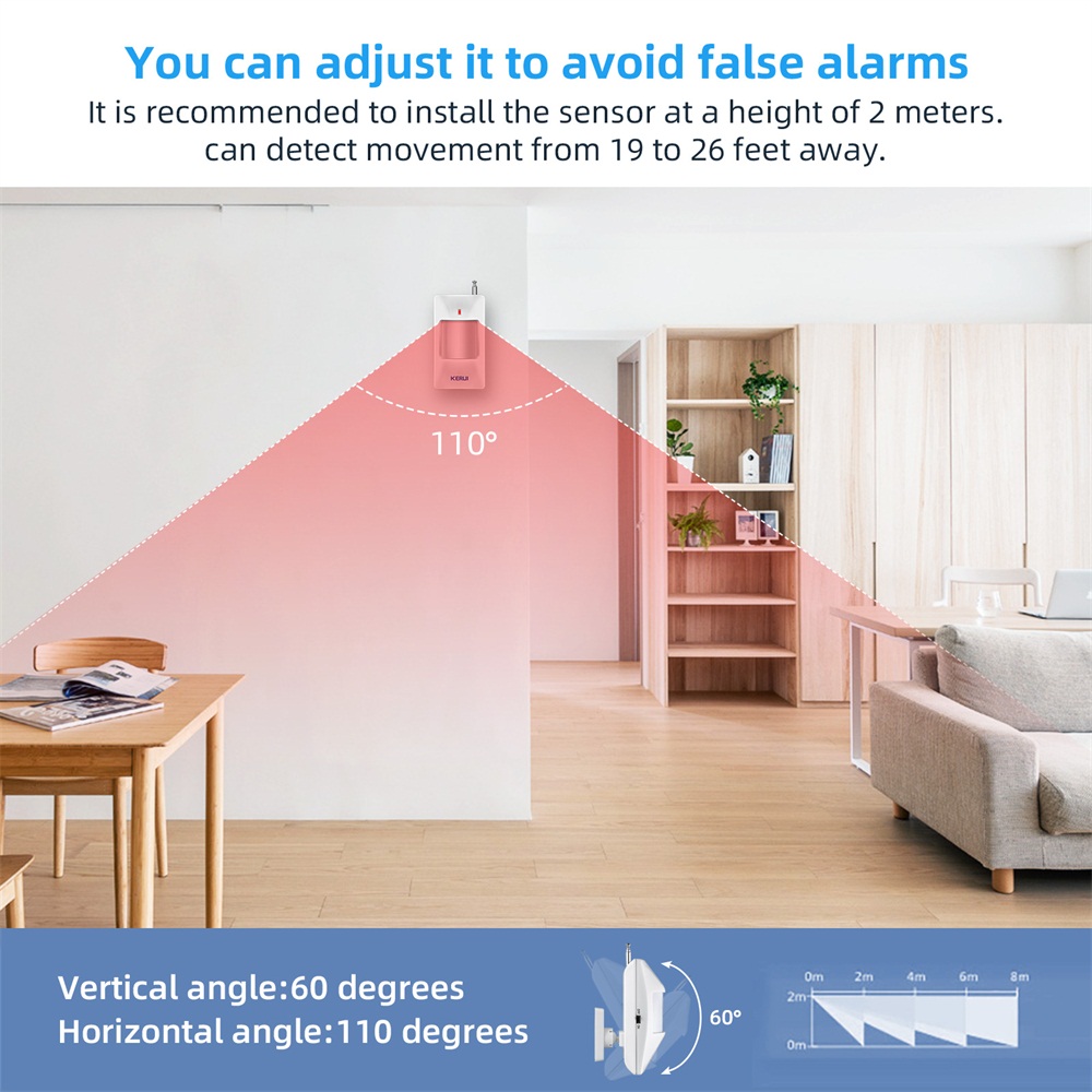KERUI Wireless PIR Motion Sens - Sim Gsm Alarm 评论和价格