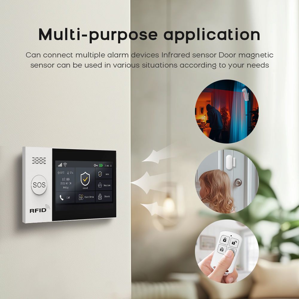 PG-107 Tuya Wireless Home WIFI - Sim Gsm Alarm 评论和价格