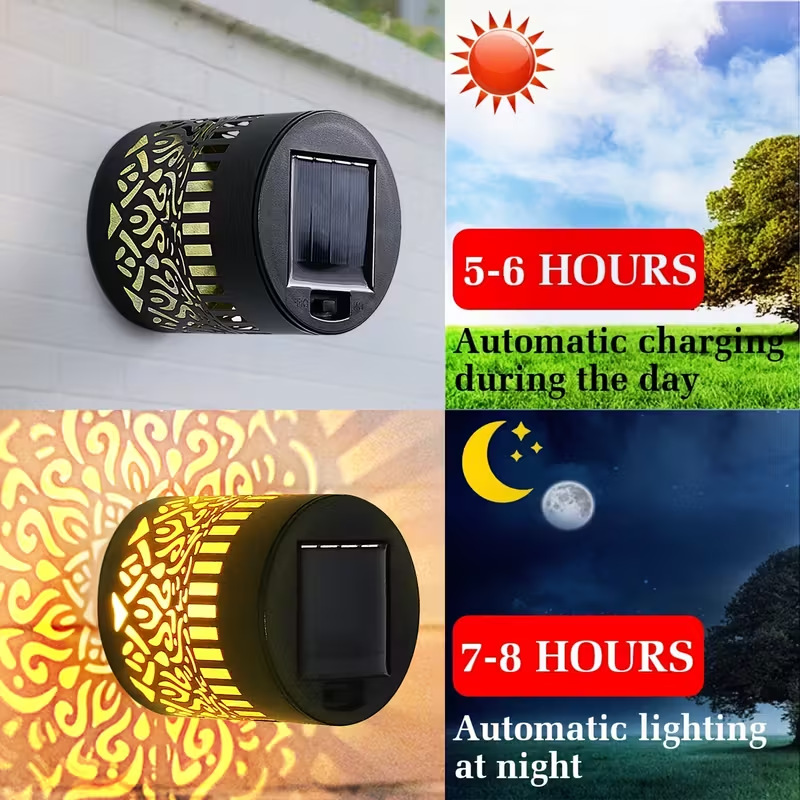 Solar Mandala Lantern Wall Lam - Home Security Yard Sign 评论和价格