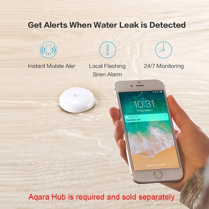 Aqara ZigBee Water Leak Sensor - Mi Home Security Xiaomi 评论和价格