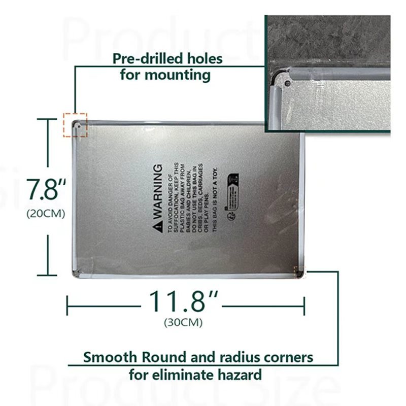 2D Flat Metal Sign Funny Warni - Home Security Zones 评论和价格
