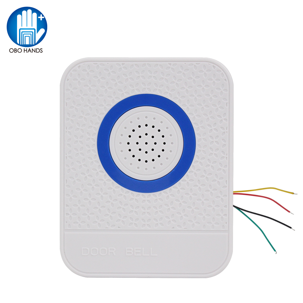 4 Wires Wired White Doorbell D - Home Security Ring System 评论和价格