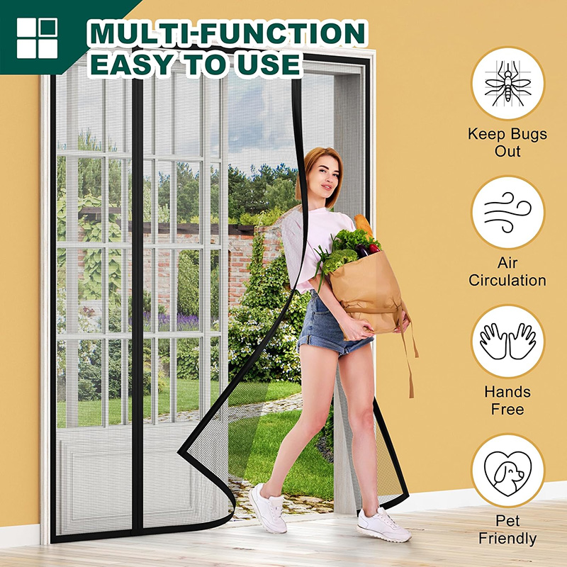 Magnetic Door Screen,Auto Clos - Home Security Door Reinforcement Lock 评论和价格