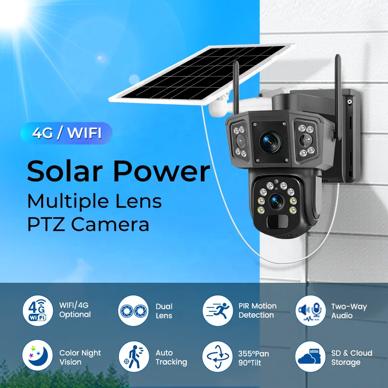 2026 V380 Pro 4MP Wireless PTZ - Camera Solar Wireless 评论和价格