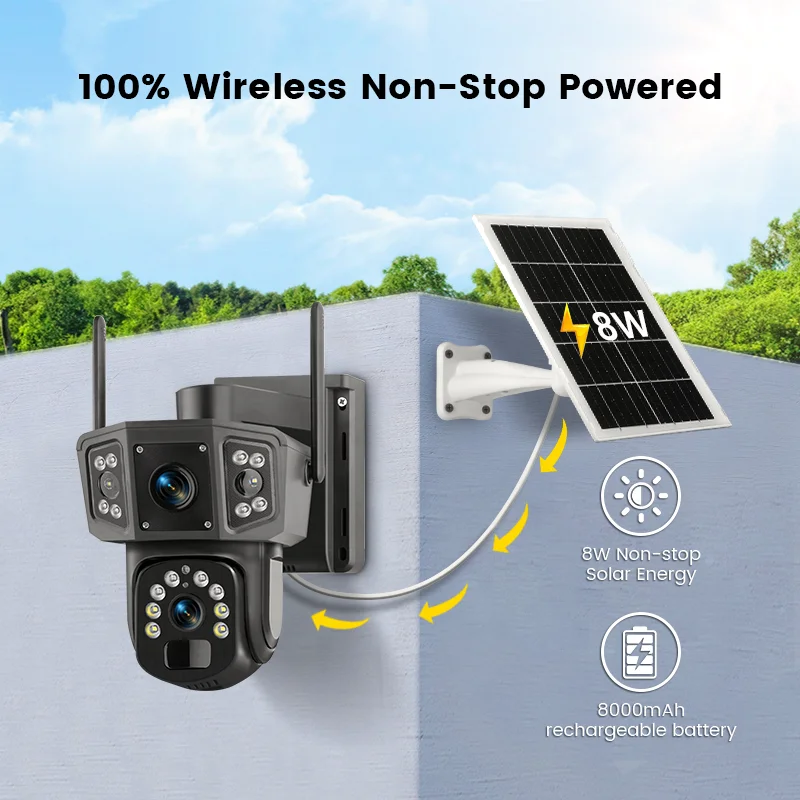 2026 V380 Pro 4MP Wireless PTZ - Camera Solar Wireless 评论和价格