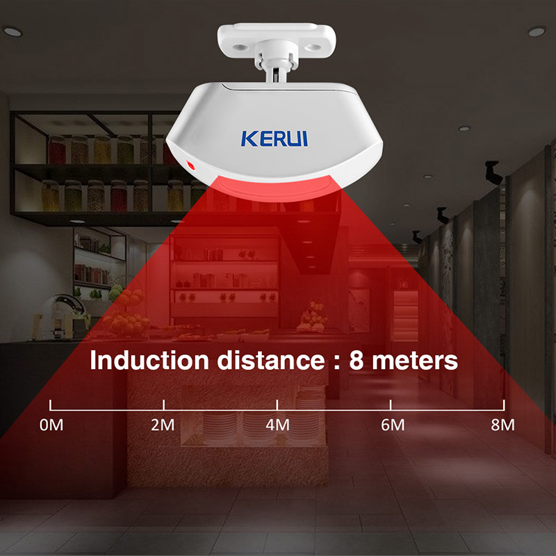 KERUI Wireless Curtain Infrare - Sim Gsm Alarm 评论和价格