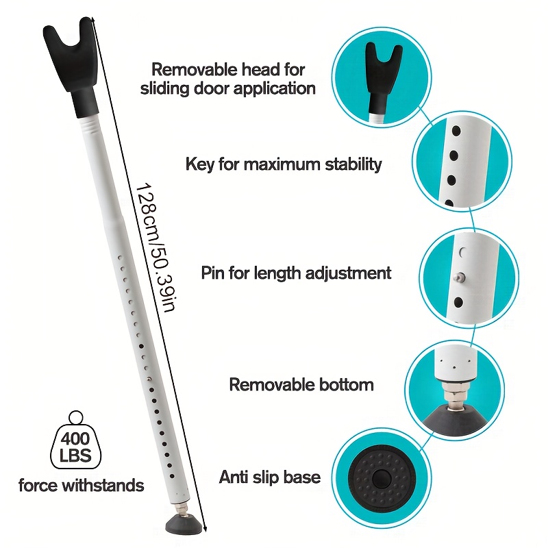 Adjustable 2in1 Sliding Patio  - Home Security Door Reinforcement Lock 评论和价格