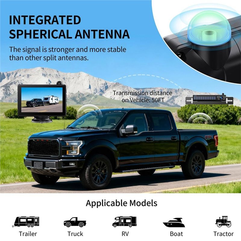ABSY Wireless Backup Camera Sy - Camera Solar Wireless 评论和价格