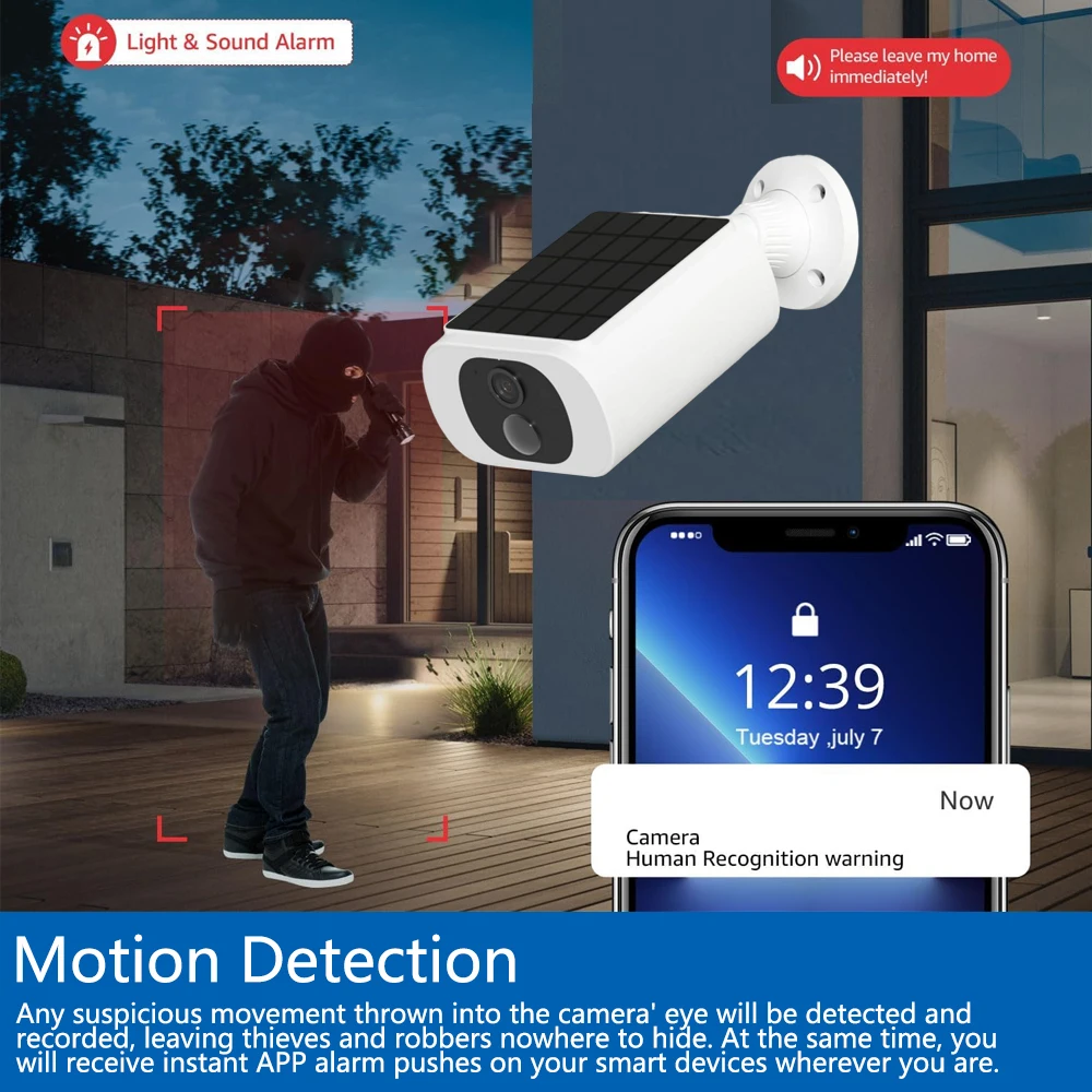 5MP Tuya Smartlife Outdoor Sol - Camera Solar Wireless 评论和价格