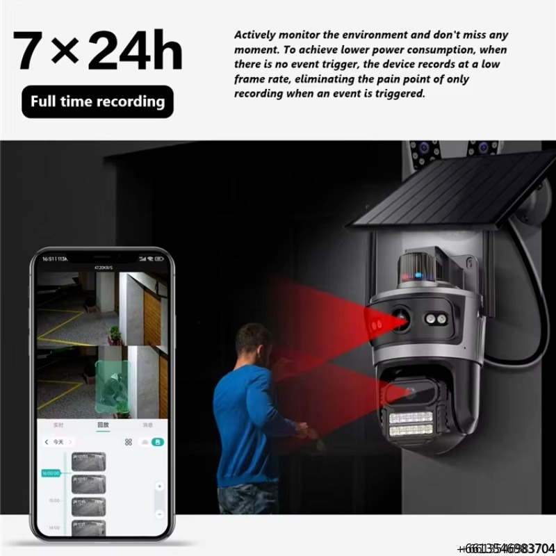 ENSTER 2K AOV 24h Recording Ou - Camera Solar Wireless 评论和价格