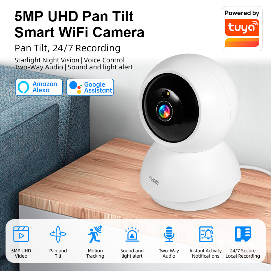 Fuers 5MP WiFi Camera Home Ind - Home Security Ai 评论和价格