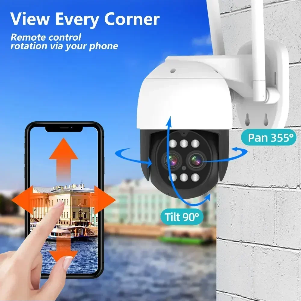 8MP 4K PTZ Wifi IP Camera Clou - Home Security Ai 评论和价格