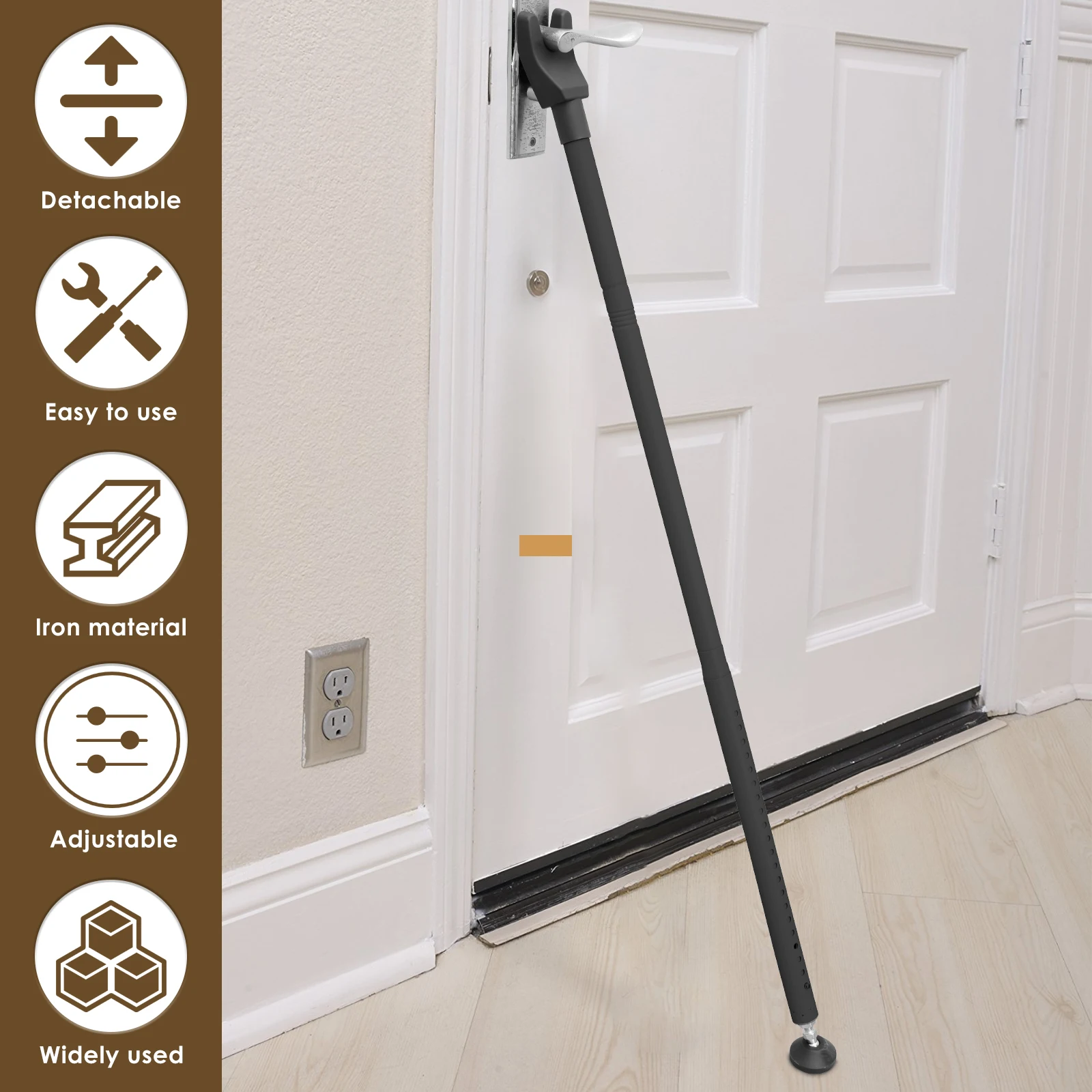 Sliding Door Lock Bar 44-55 In - Home Security Door Reinforcement Lock 评论和价格