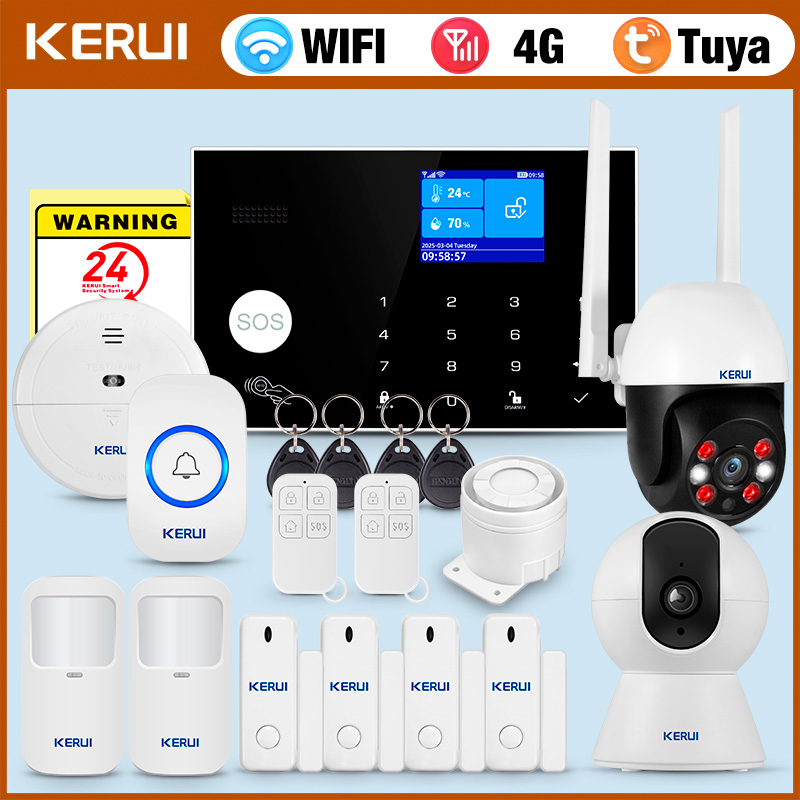 KERUI 4G Alarm with Doorbell R - Home Security Ring System 评论和价格