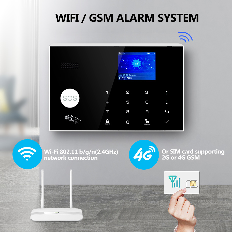 KERUI 4G Alarm with Doorbell R - Home Security Ring System 评论和价格