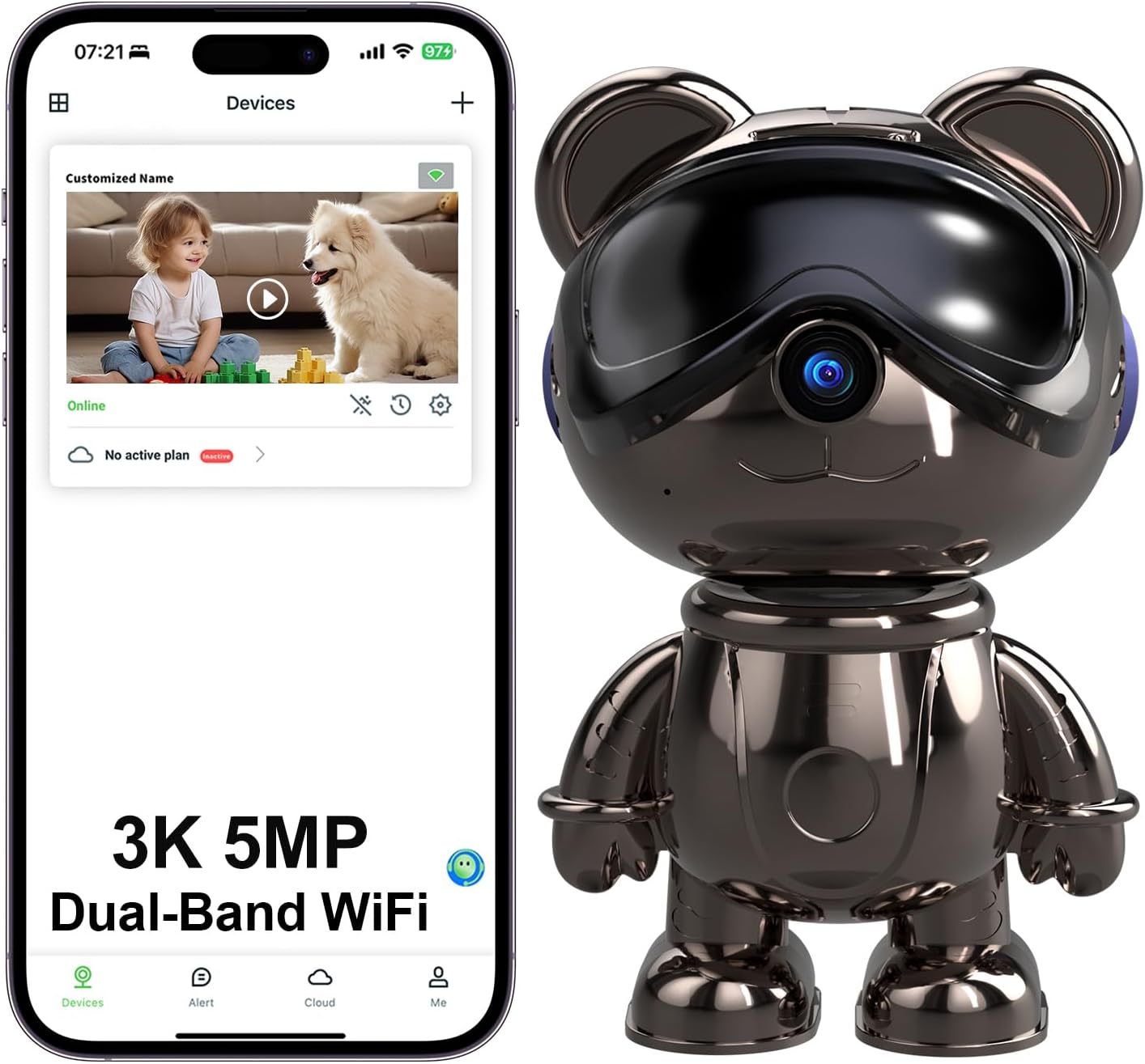 Indoor WiFi Security Camera, 5 - Home Security Ai 评论和价格