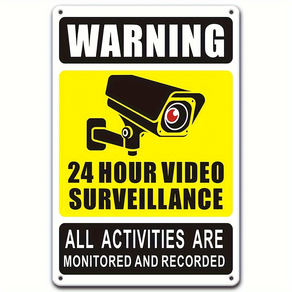 24/7 Video Surveillance Warnin - Home Security Items 评论和价格