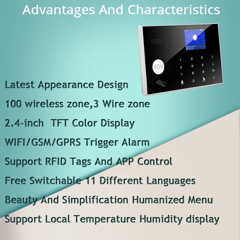 W7B Wireless Wired Alarm Syste - Home Security Zones 评论和价格