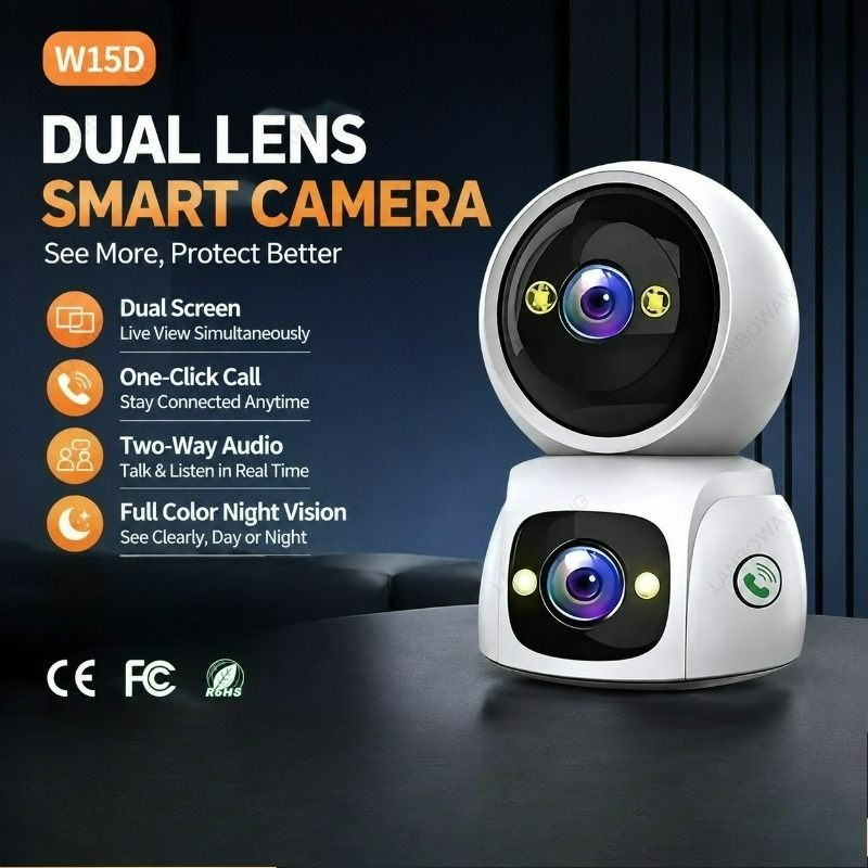 4MP Wireless PTZ IP Dome Camer - Home Security Ai 评论和价格