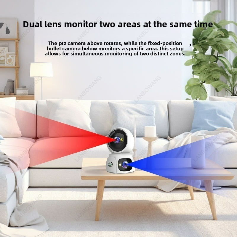 4MP Wireless PTZ IP Dome Camer - Home Security Ai 评论和价格