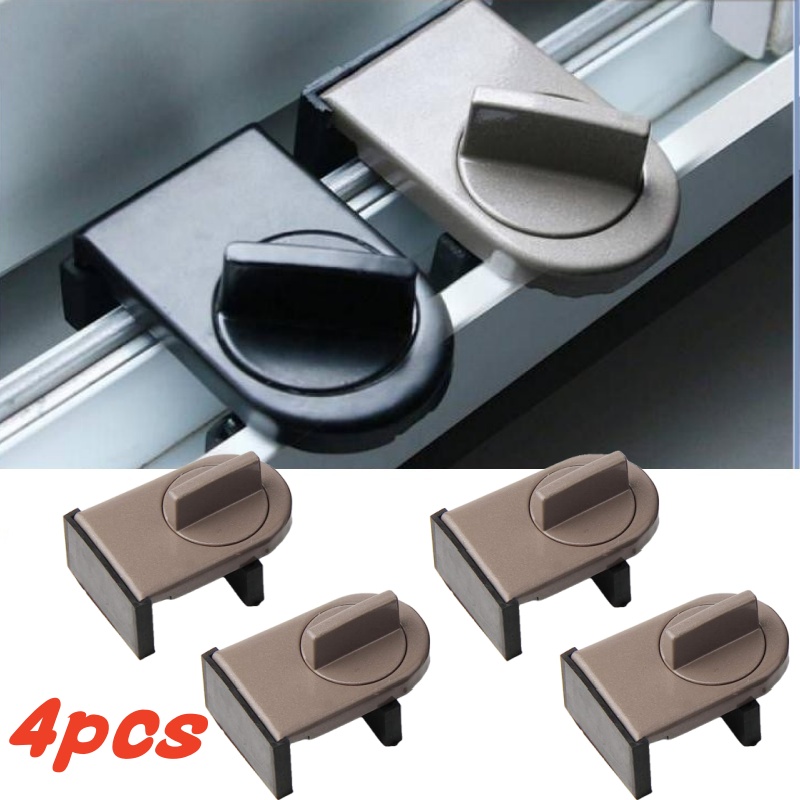 4 Sets Sliding Sash Stopper Ca - Home Security Door Reinforcement Lock 评论和价格
