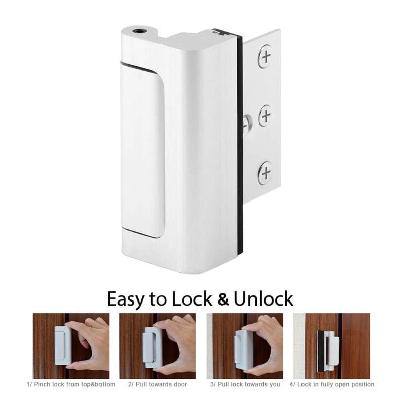 652F Home Security Door Reinfo - Home Security Door Reinforcement Lock 评论和价格