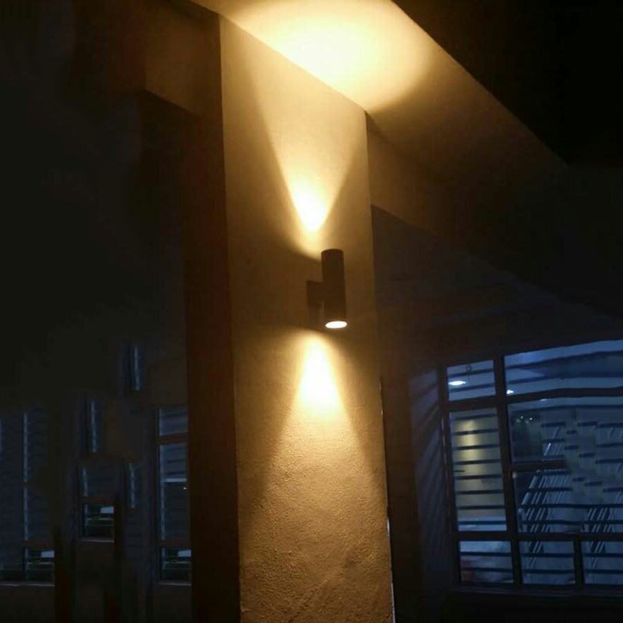 LED Porch Wall Light Up Down W - Home Security Yard Sign 评论和价格