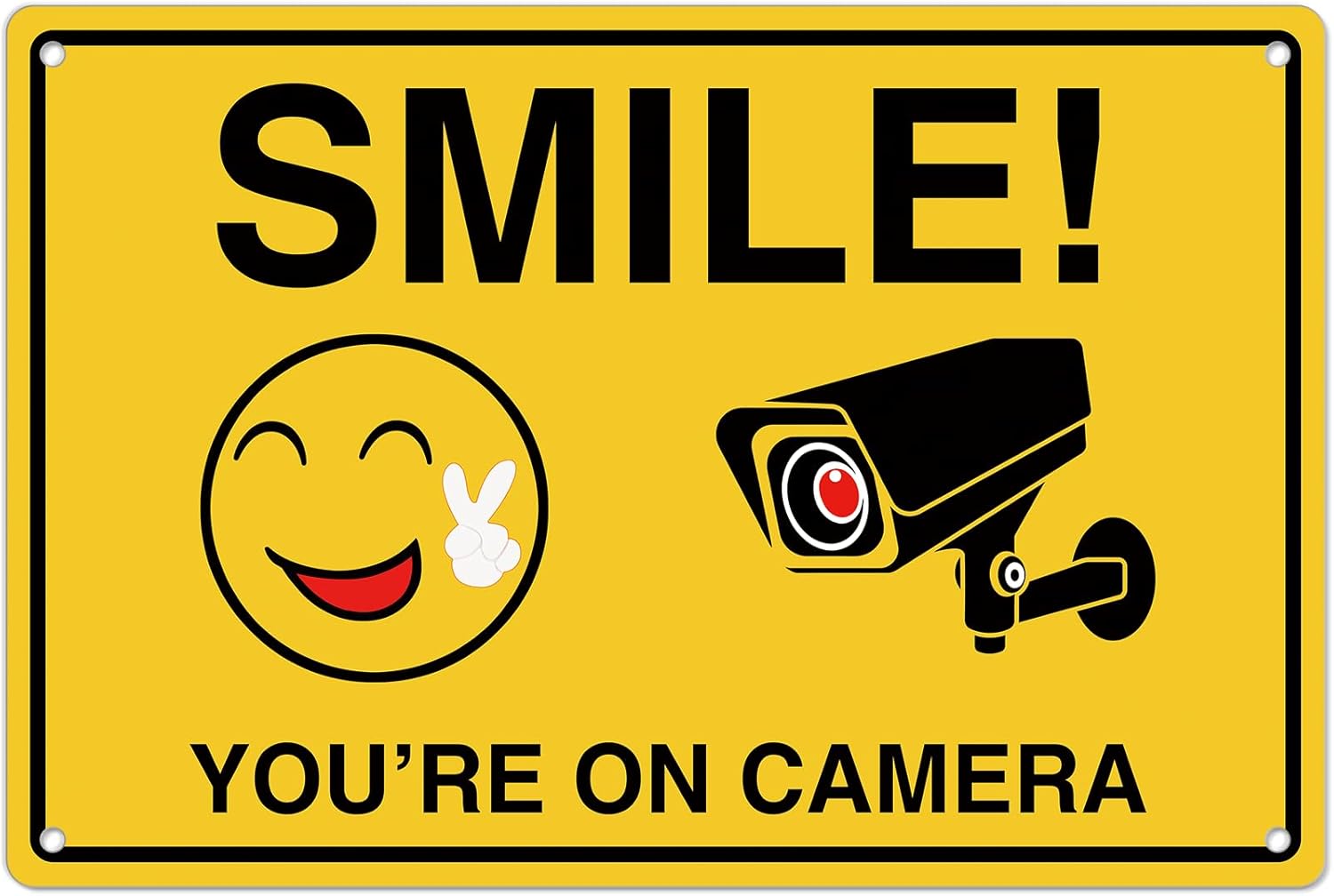 Smile Youre On Camera Signs ;  - Home Security Items 评论和价格