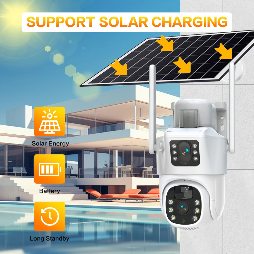 10CH Wireless NVR 4k 8mp Dual  - Camera Solar Wireless 评论和价格