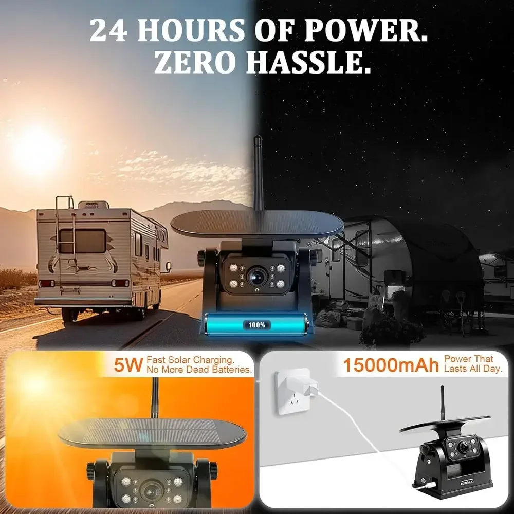 X5 Magnetic Solar Wireless Bac - Camera Solar Wireless 评论和价格