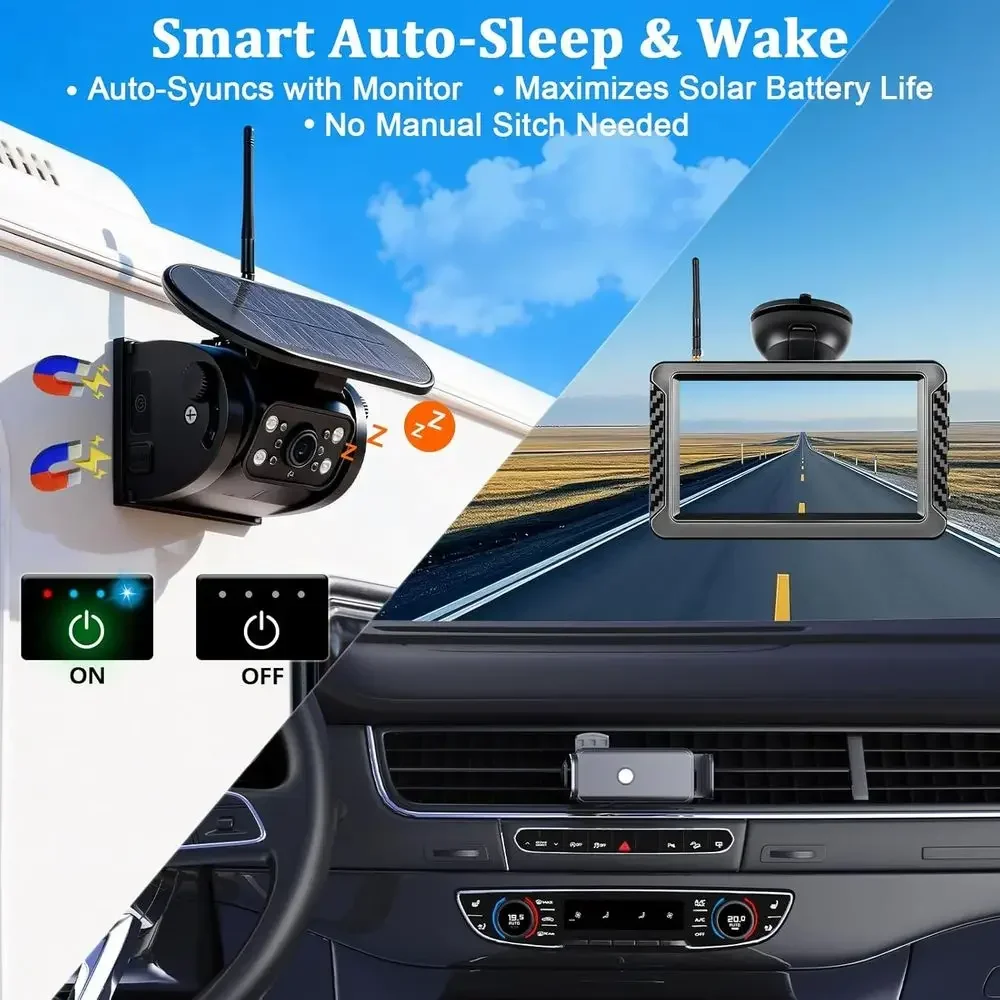 X5 Magnetic Solar Wireless Bac - Camera Solar Wireless 评论和价格
