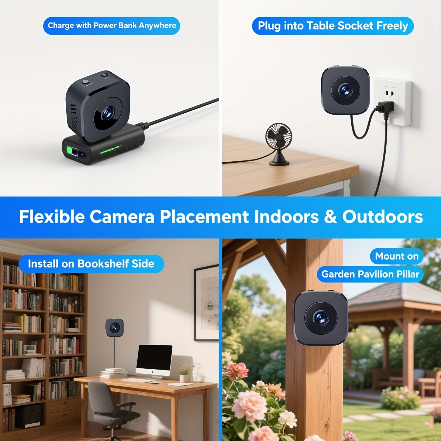 1080P HD Mini WiFi Camera Indo - Home Security Wireless 评论和价格