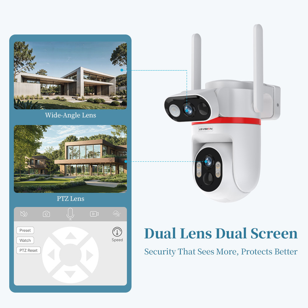 LS VISION Solar Security Camer - Home Security Zones 评论和价格