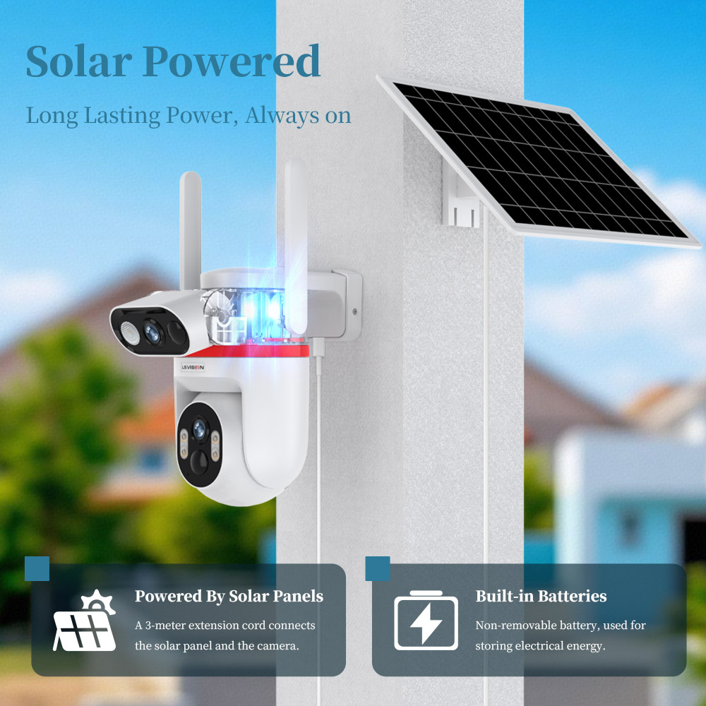 LS VISION Solar Security Camer - Home Security Zones 评论和价格