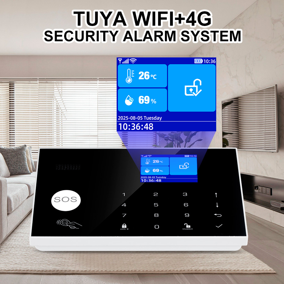 KERUI 4G Alarm System with Wir - Home Security Zones 评论和价格