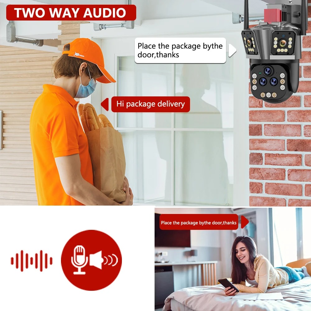 10K 20MP PTZ Camera Five Lens  - Home Security Ai 评论和价格