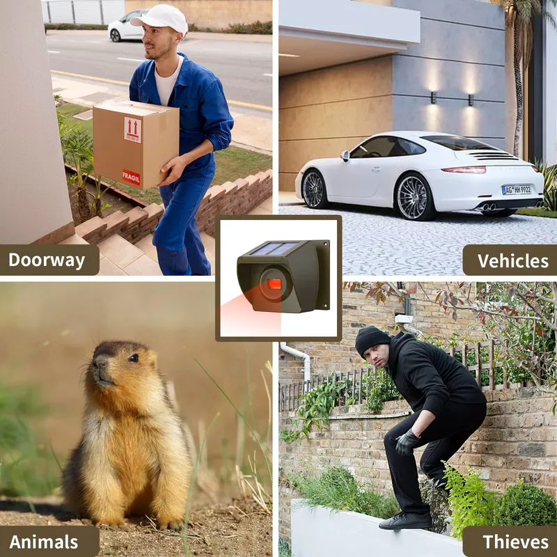 Outdoor Solar - Powered Wirele - Home Security Wireless 评论和价格