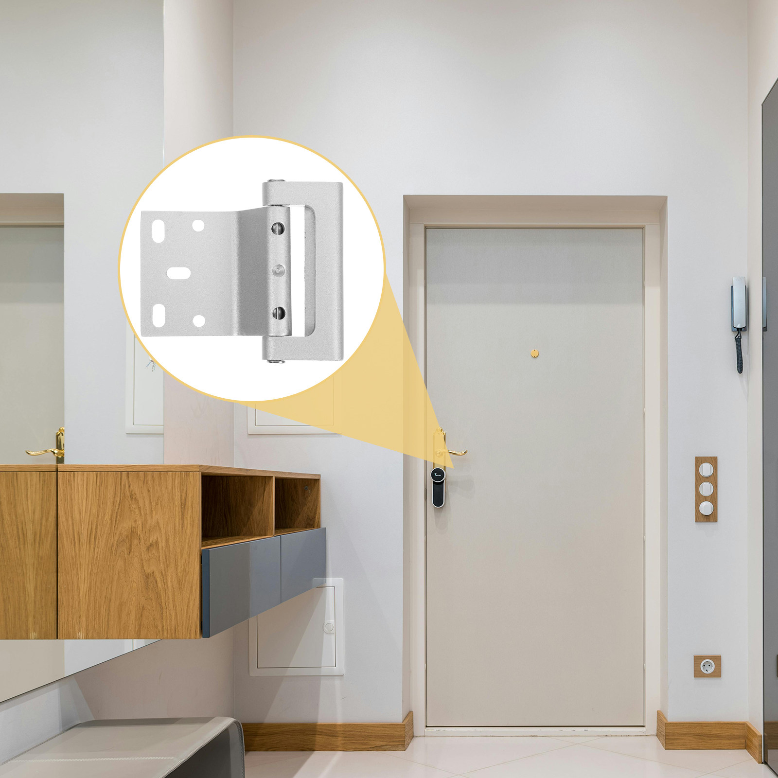 Aluminum Alloy Security Door L - Home Security Door Reinforcement Lock 评论和价格