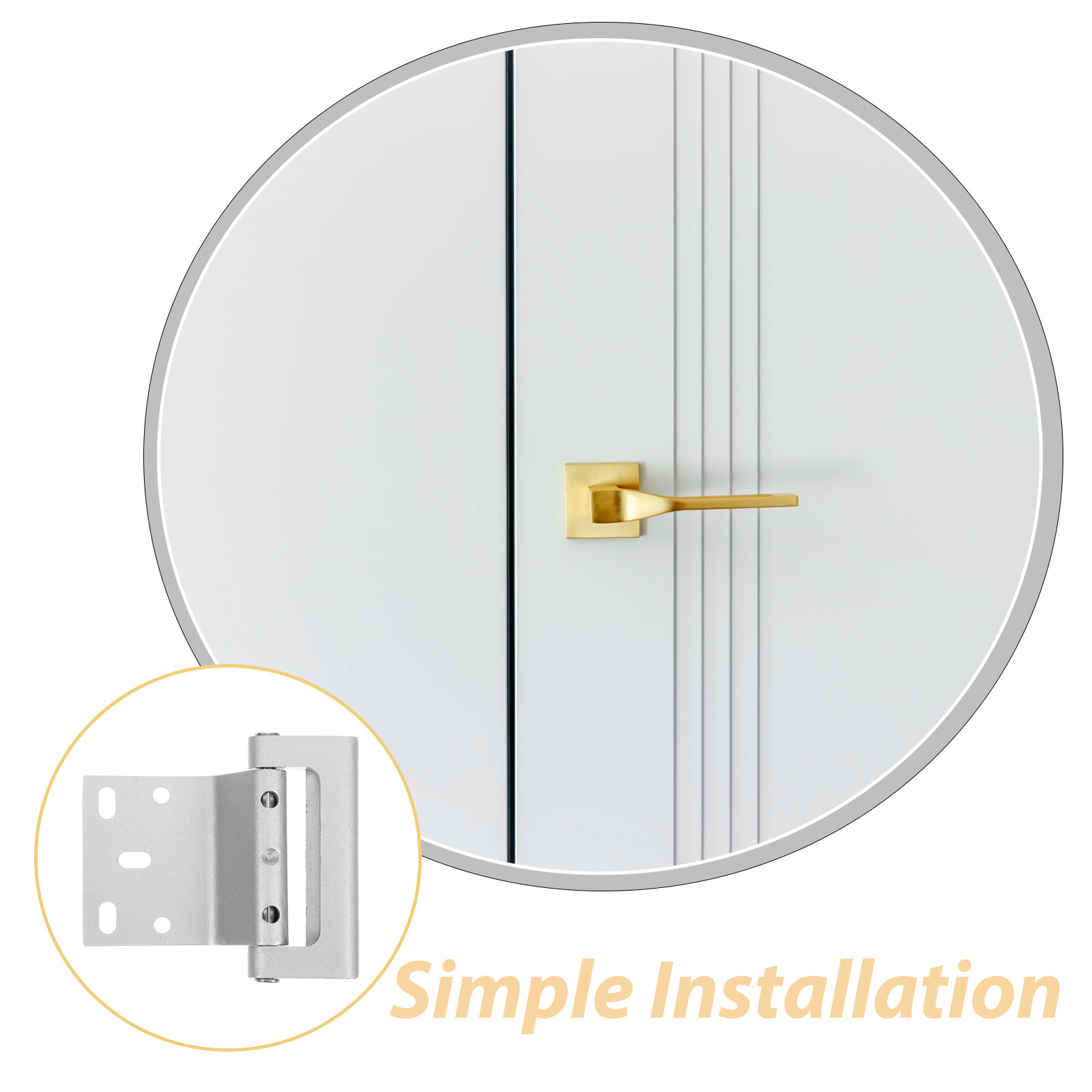 Aluminum Alloy Security Door L - Home Security Door Reinforcement Lock 评论和价格
