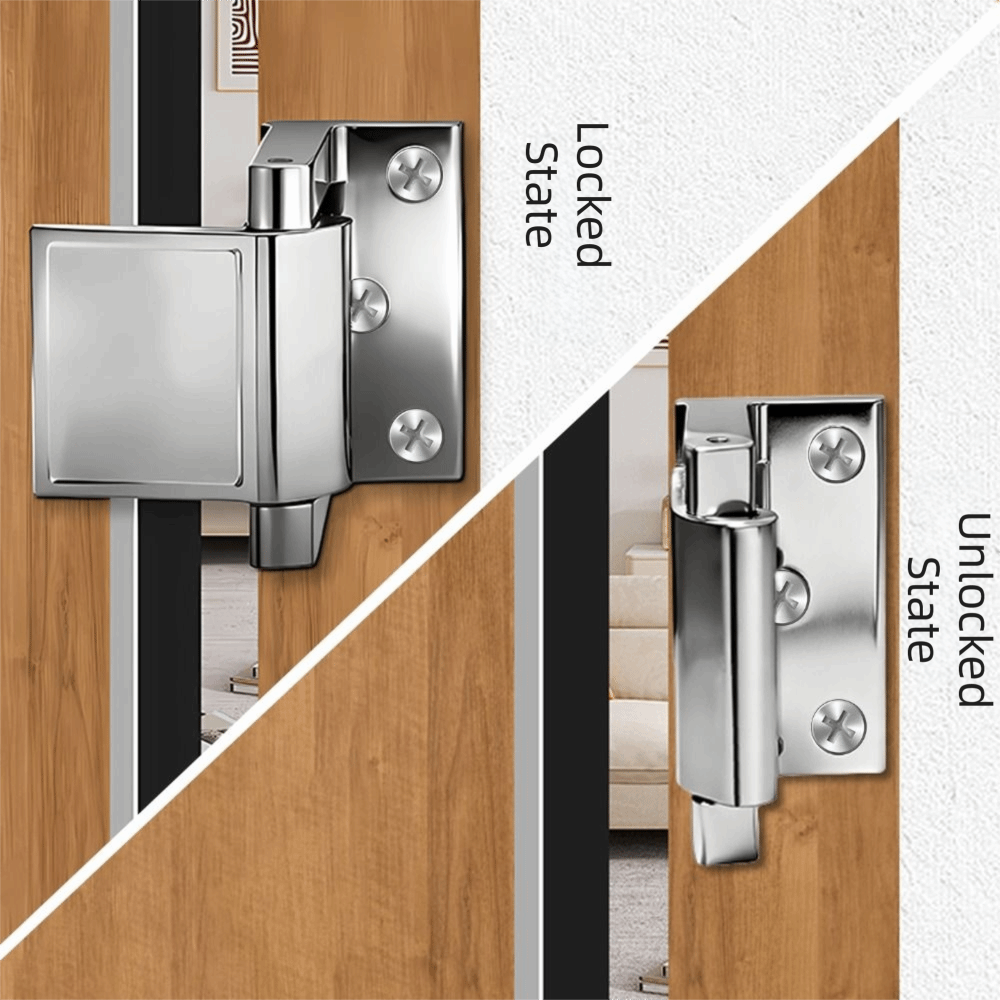 Aluminum Alloy Door Lock Secur - Home Security Door Reinforcement Lock 评论和价格