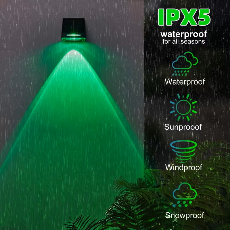 Solar Fence Lights Outdoor: So - Home Security Yard Sign 评论和价格