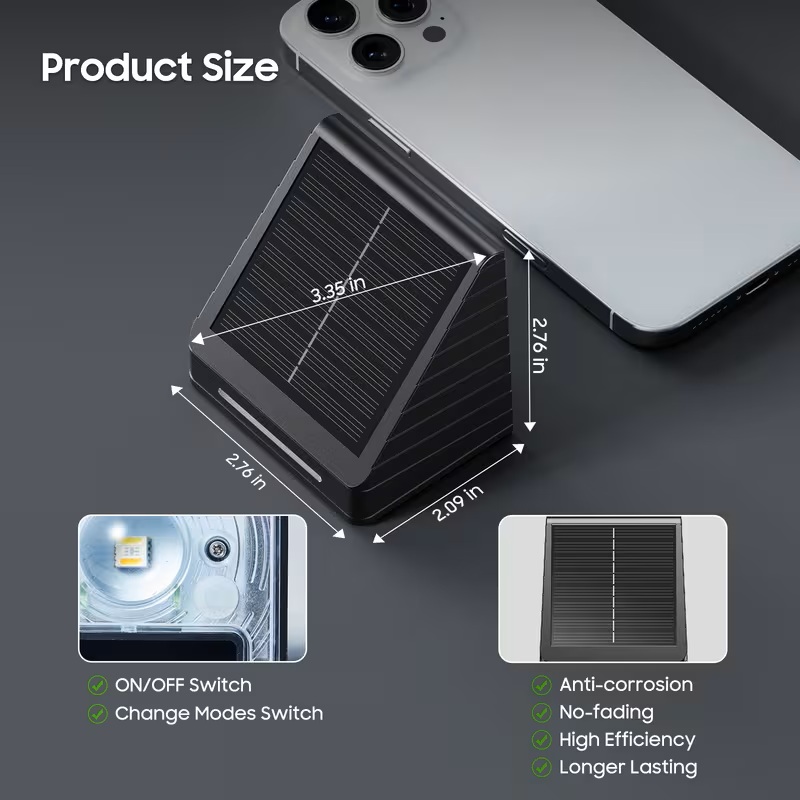 Solar Fence Lights Outdoor: So - Home Security Yard Sign 评论和价格