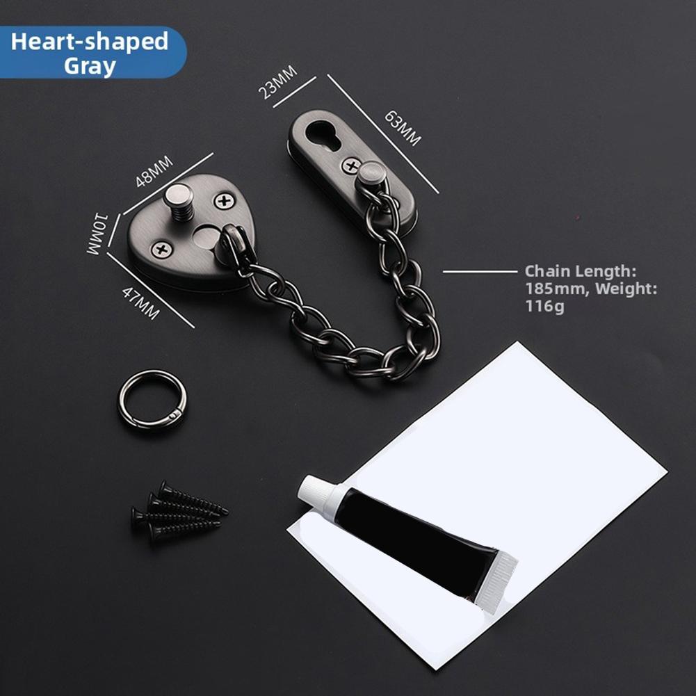 Stainless Steel Door Chain Loc - Home Security Door Reinforcement Lock 评论和价格
