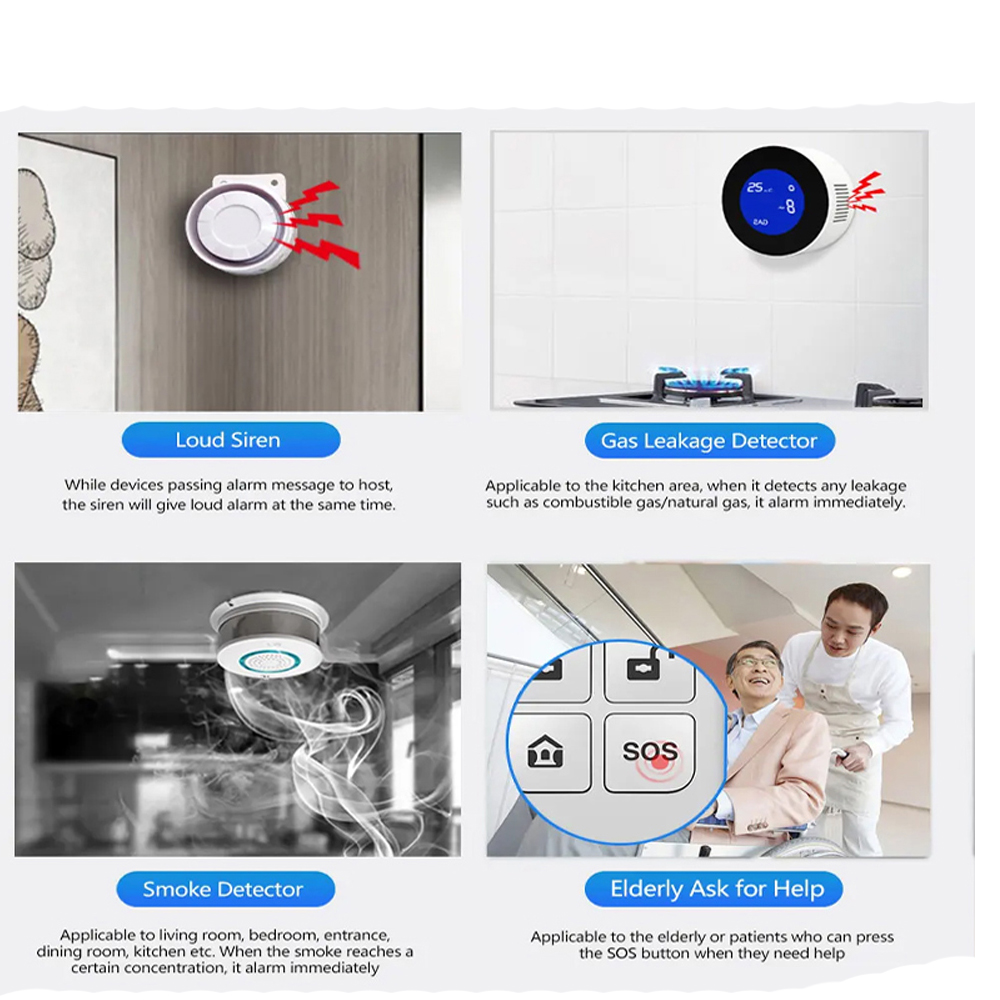PGST 4G Tuya Smart Home Alarm  - Sim Gsm Alarm 评论和价格